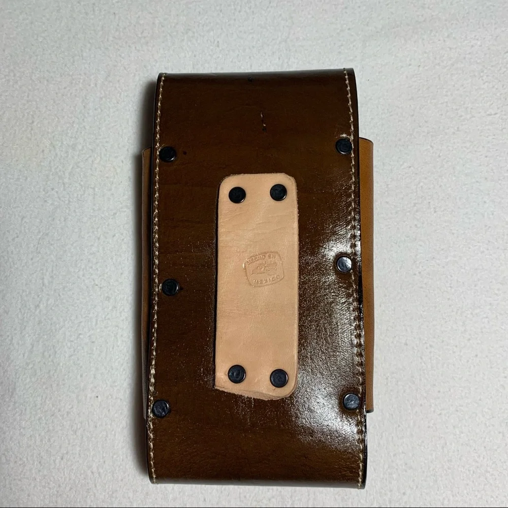 WESTERN LEATHER‎ CELL PHONE CASE, FUNDA VAQUERA DE CUERO COWBOY RODEO PHONE CASE